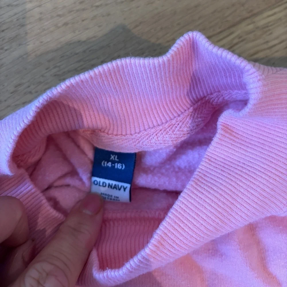 Old navy heart mock neck sweatshirt girls xl 14-16